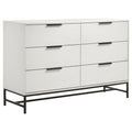 Taraval - 6 Drawer Bedroom Dresser - White