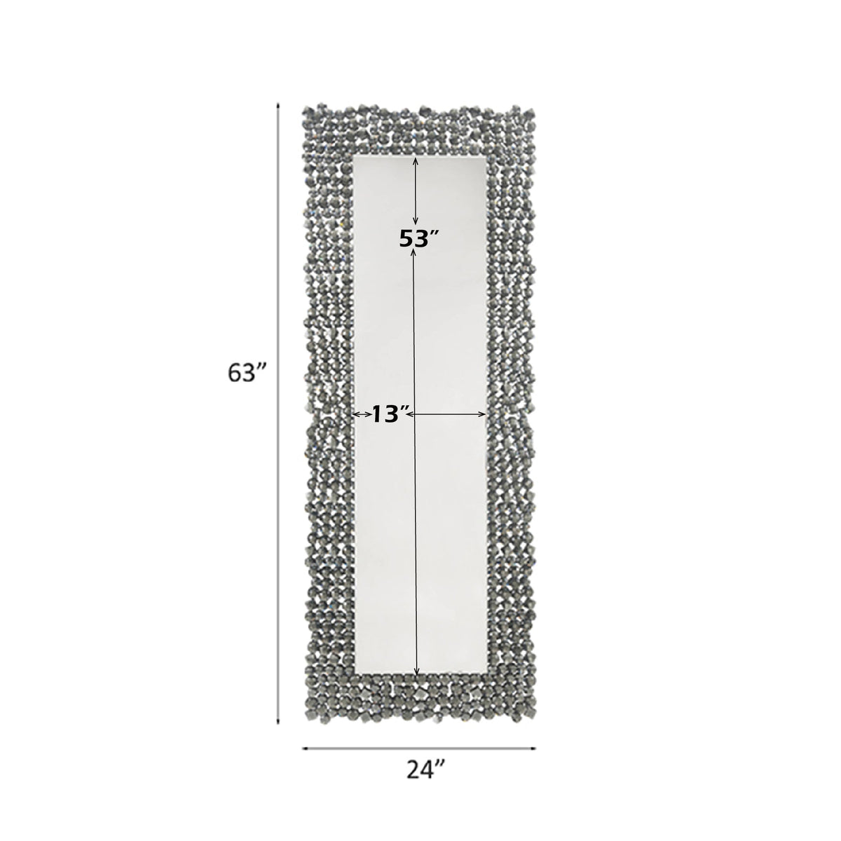Kachina Mirrored & Faux Gems Accent Mirror