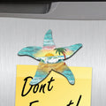 Rustic Starfish Shaped Refrigerator Coastal Magnets Set of 3