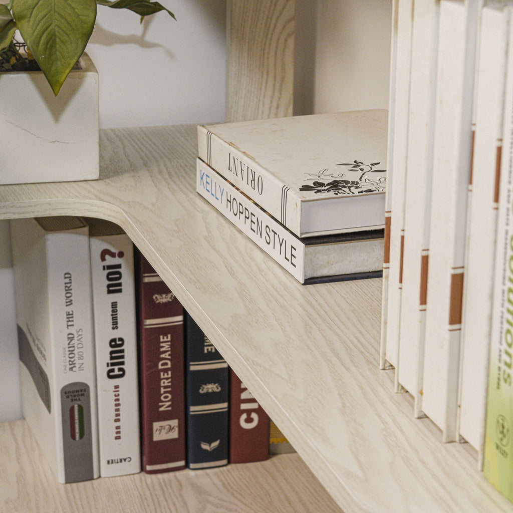 L-Shaped Design Corner Bookshelf