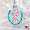 2 Mini Mercury Glass Ornaments by G. Debrekht - Love Family and Kids Decor - 770002
