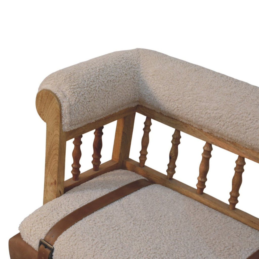 Strapped Hallway Bench