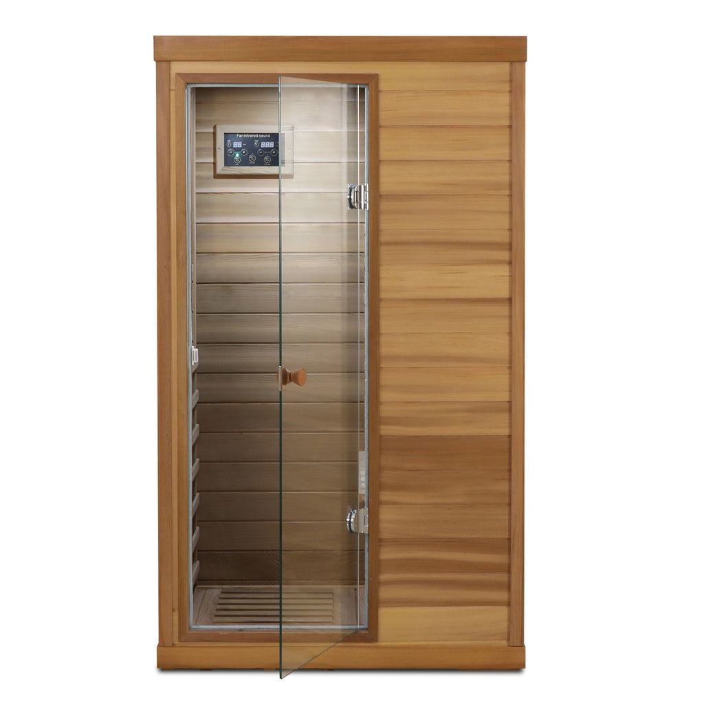 Hemlock Mini 1 Person Far Infrared Door Indoor Sauna Room