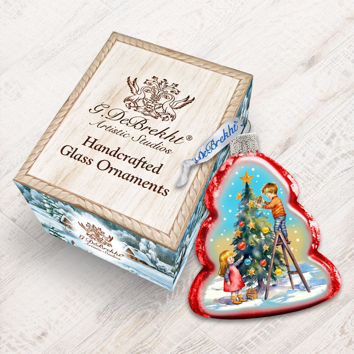 Christmas Joy Mercury Glass Ornaments by G. Debrekht - Christmas Décor - 776027