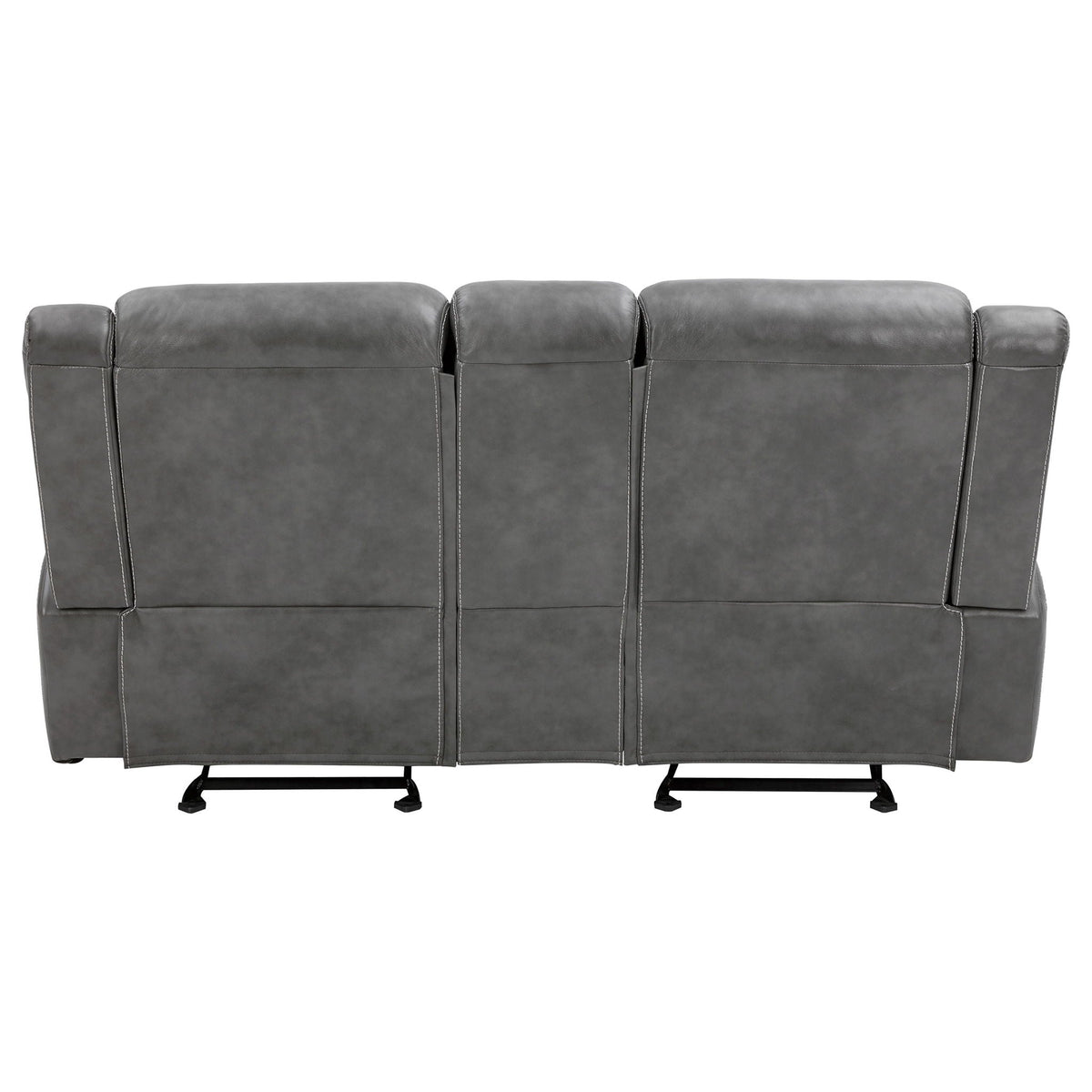 Carmen - Cool Motion Loveseat With Storage, With Reclining Function And Built In Storage - Gray