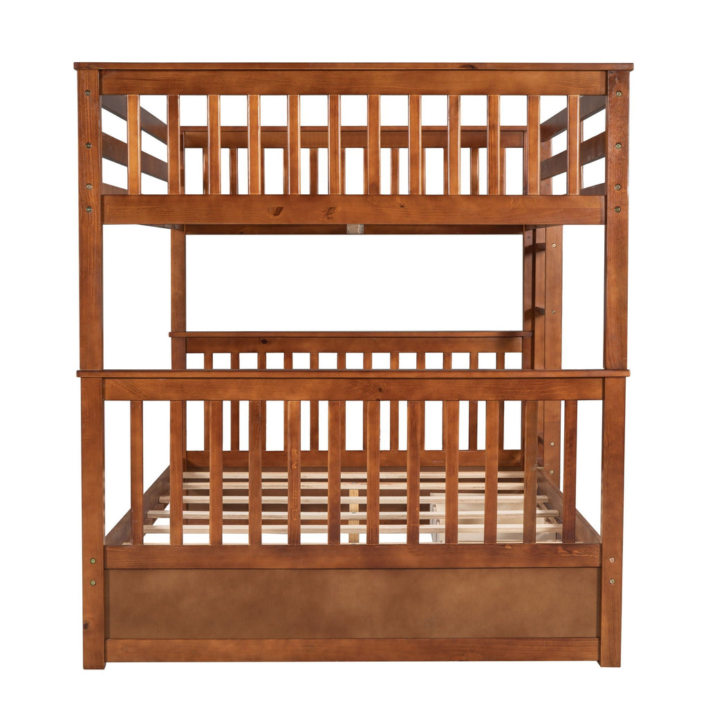 Bunk Bed With Ladders And 2 Storage Drawers