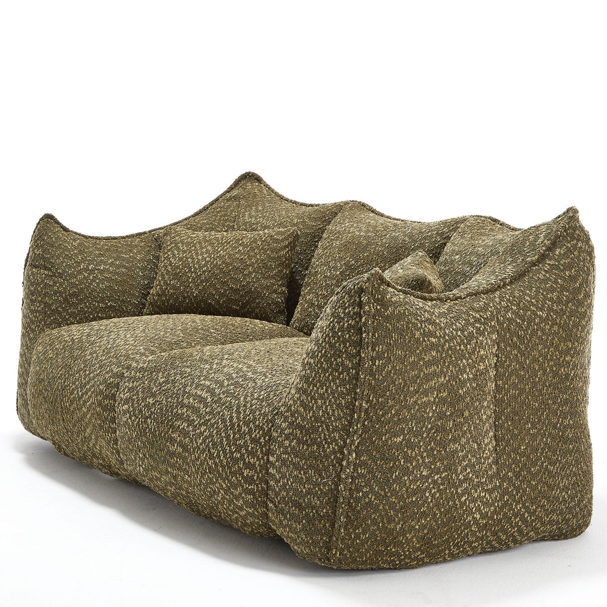 Comfortable Dual Beanbag Chair With High Resilience Foam Core For 2 People