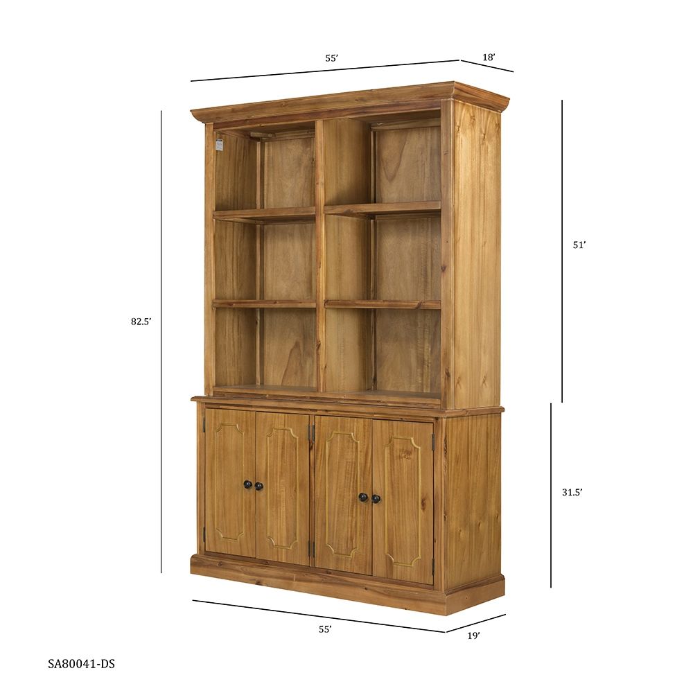 French Country Wood Cabinet