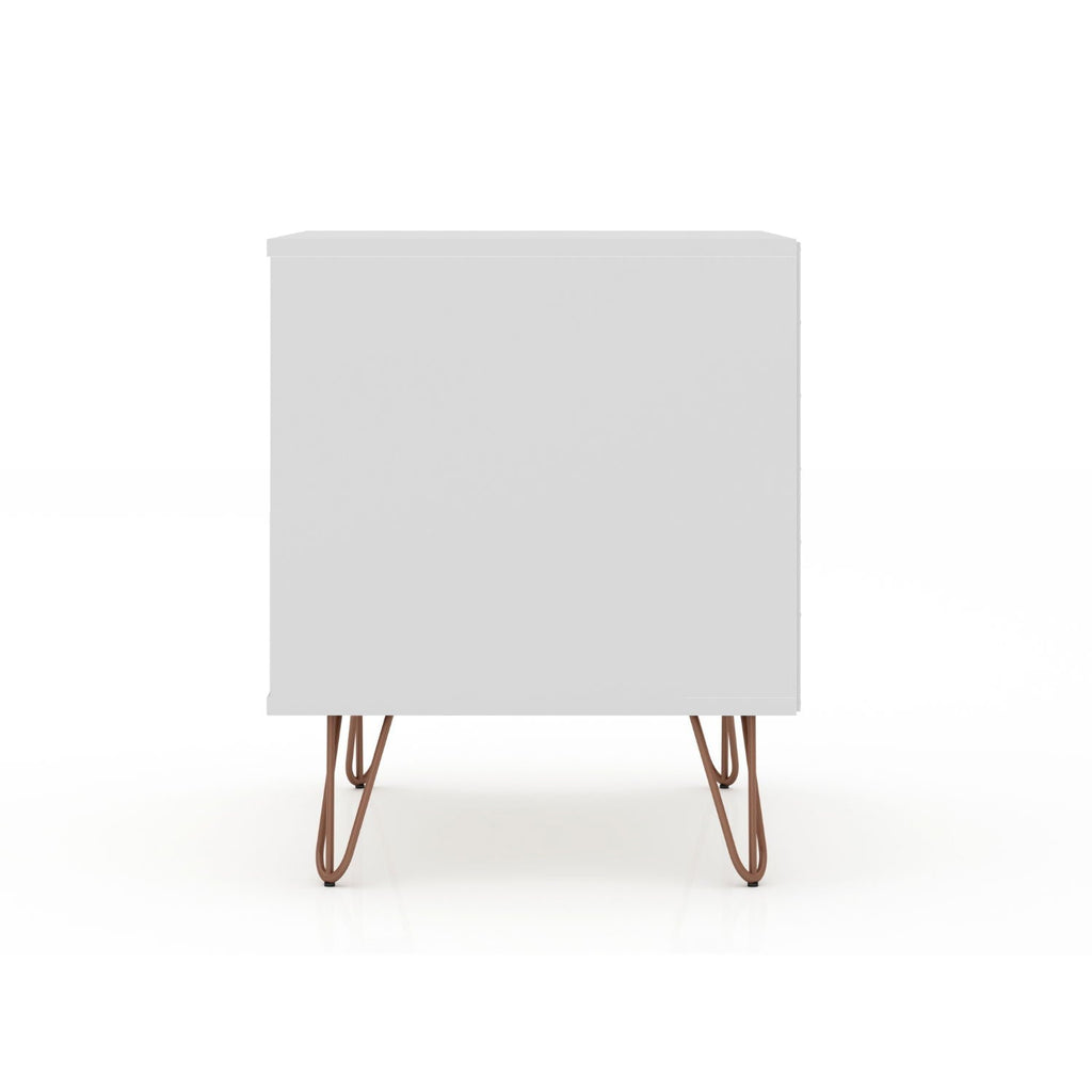 Rockefeller - Nightstand With 2 Drawers - White