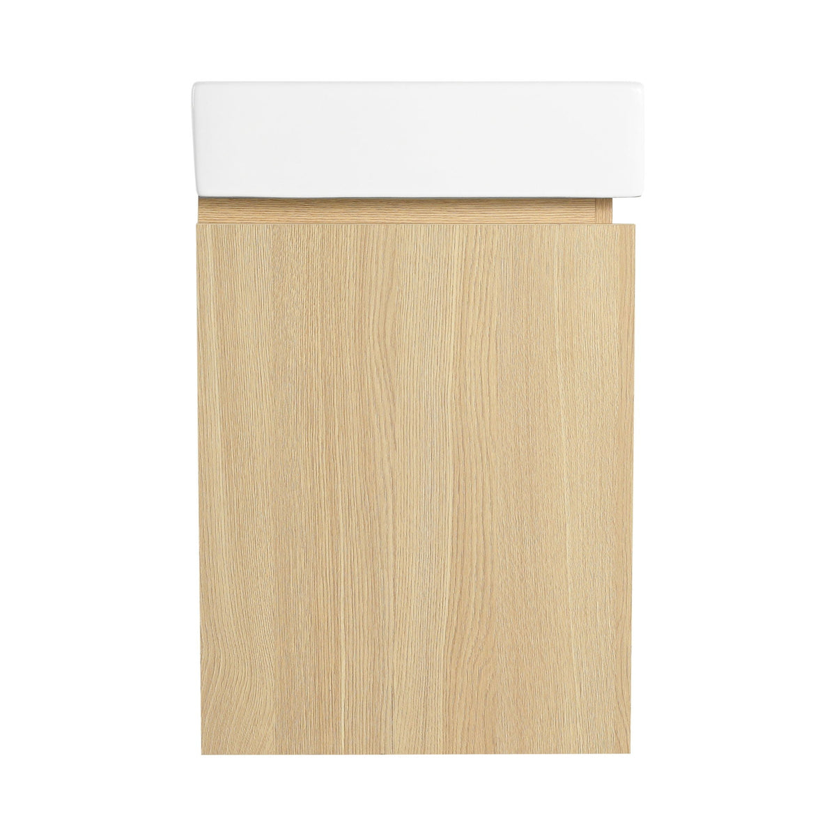 Modern Bathroom Vanity With Ceramic Basin, Wall Mounted Floating Sink Combo, Storage Cabinet