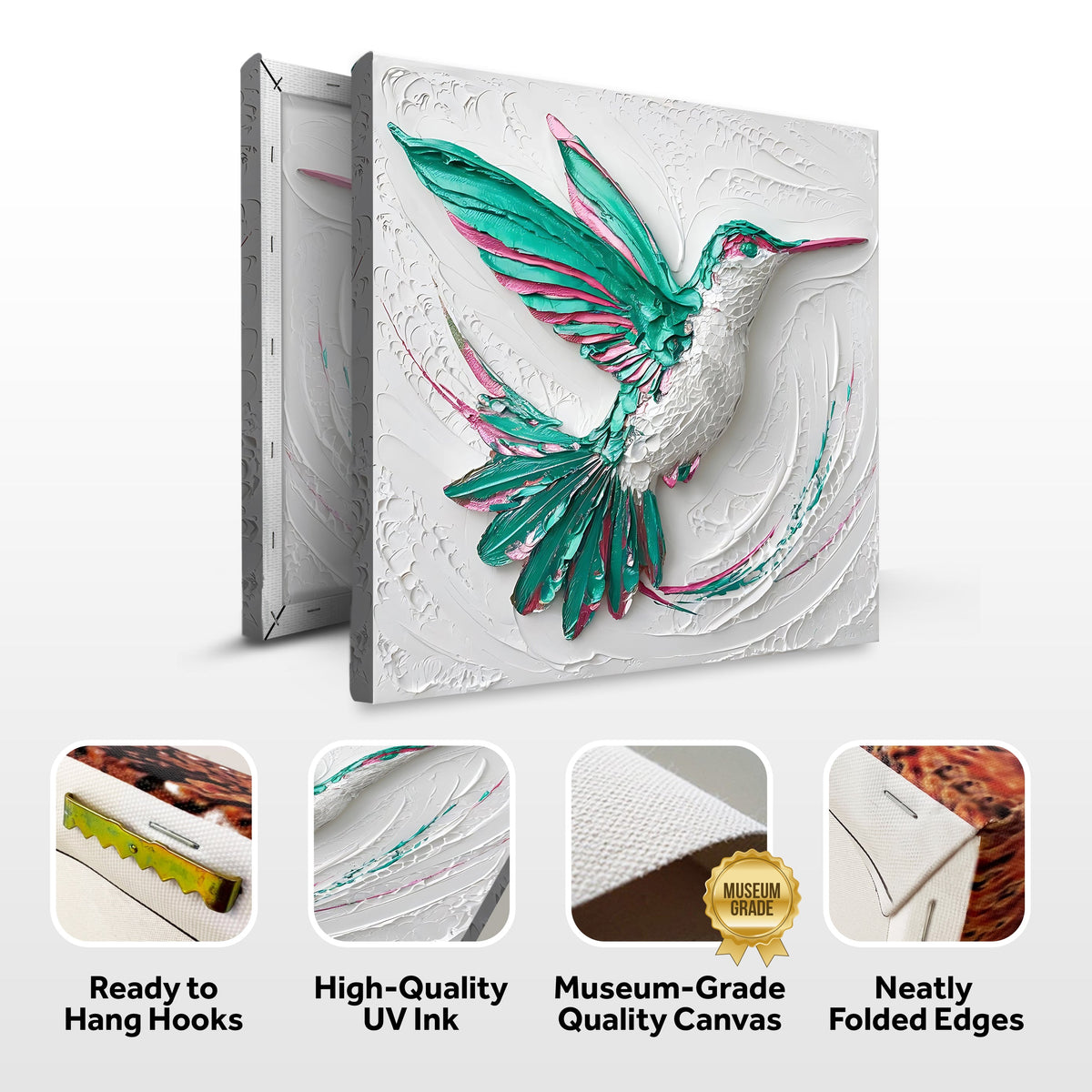 3D Hummingbird Wall Art