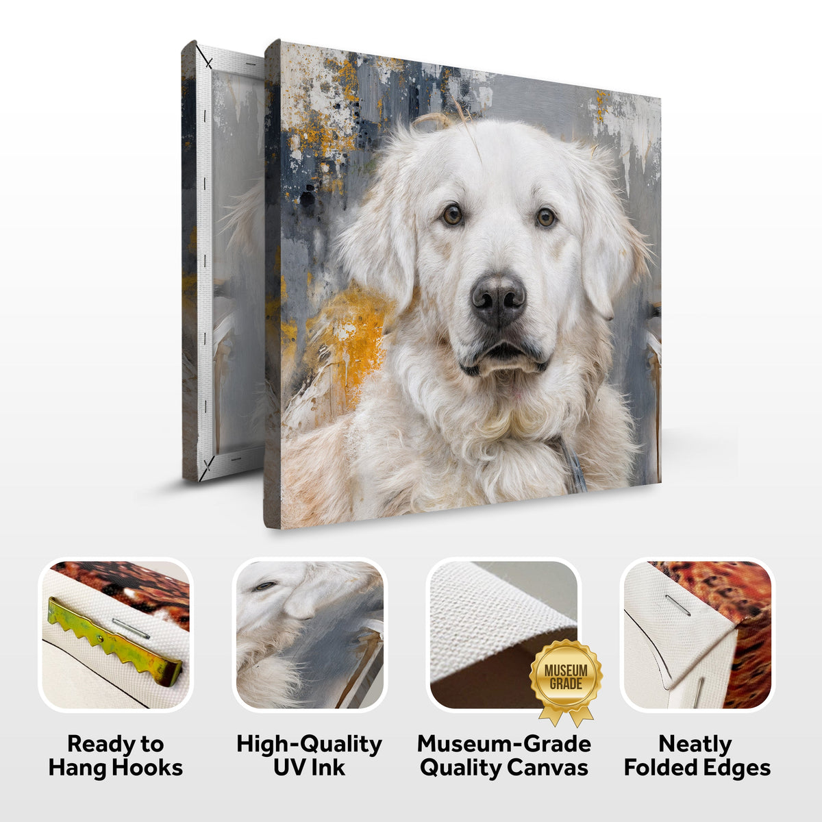 Customized Pet Portrait Abstract Wall Art