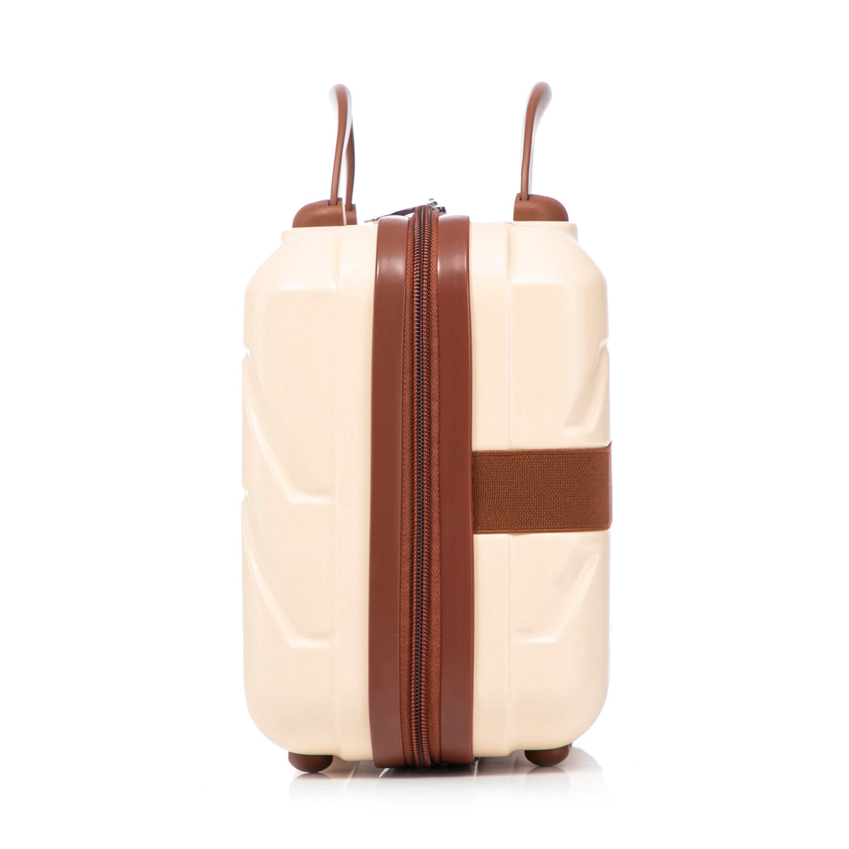 14'/20' 2-Piece Beige ABS Spinner Wheel Luggage Set