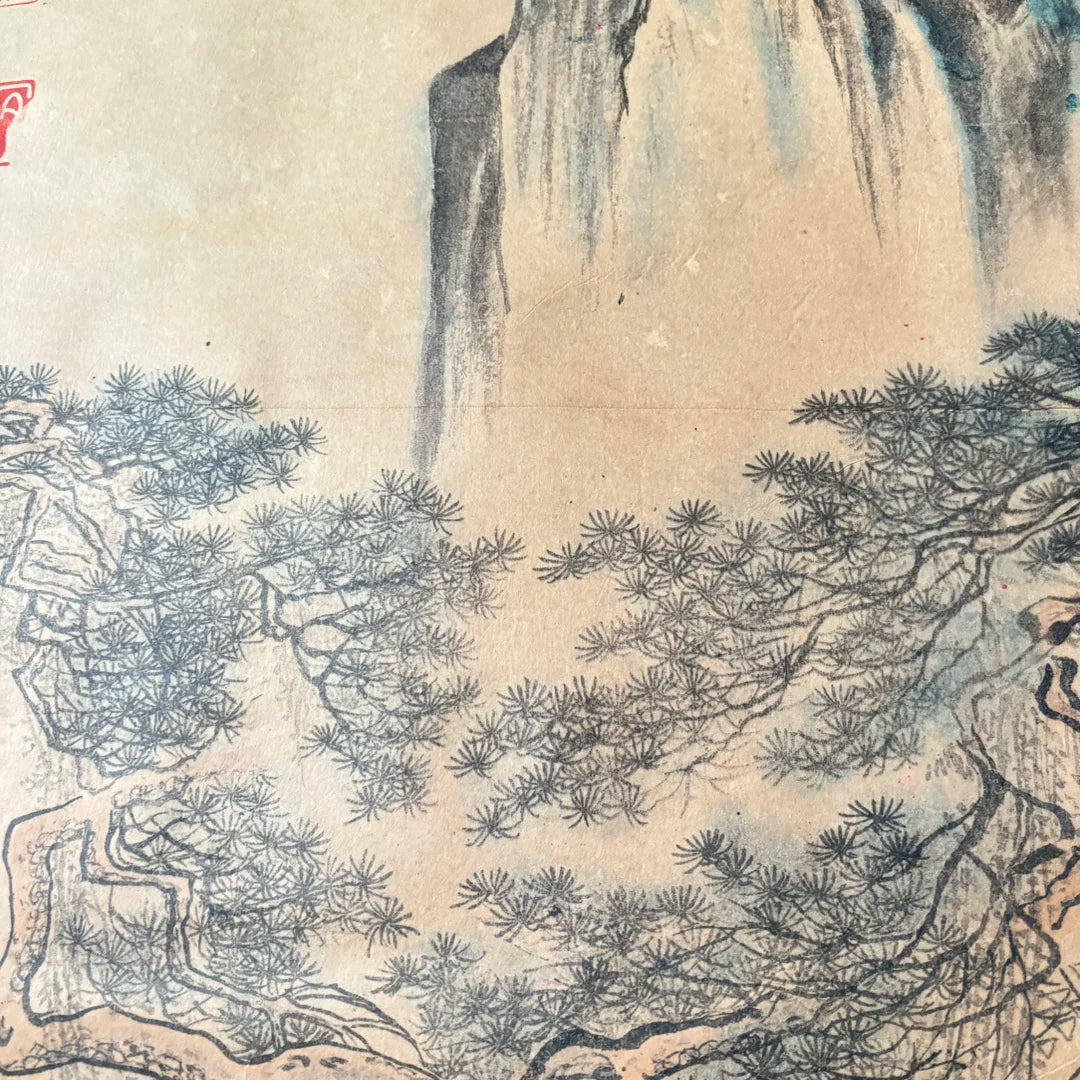 Tang Liuren Figure Hanging Scroll on Xuan Paper