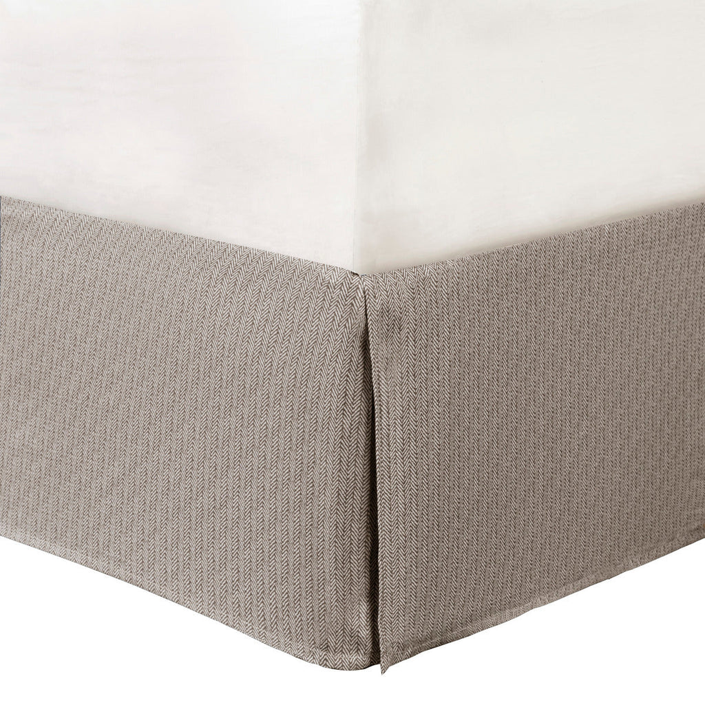 7 Piece Herringbone Comforter Set Neutral King