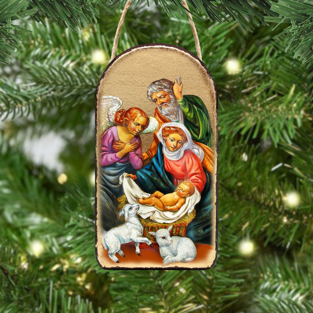 The Holy Family Religious Christian Sacred Icon Ornament - Inspirational Icon Decor - 87020
