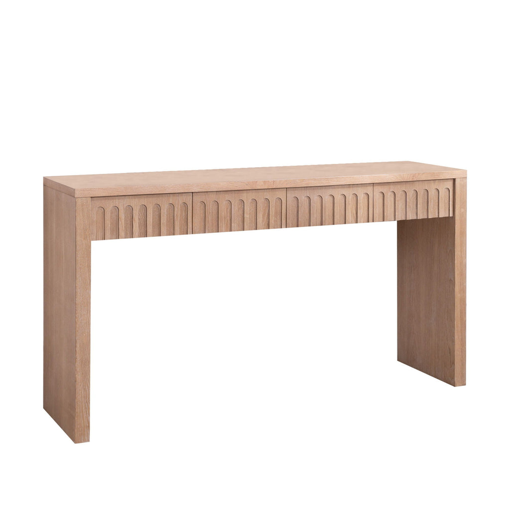 Modern Console Table With 4 Drawers, Entryway Table