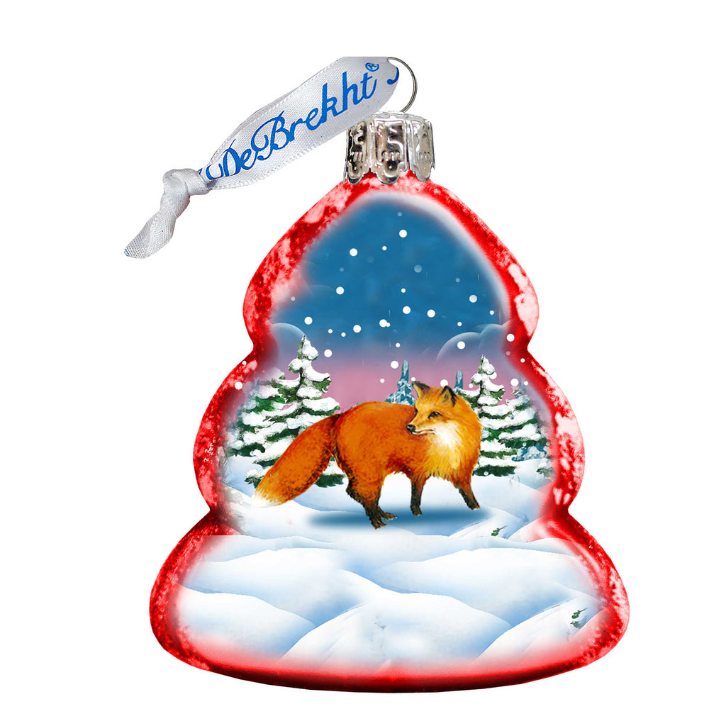 Fox Mercury Glass Ornament by G. DeBrekht - Wildlife Holiday Décor - 771029