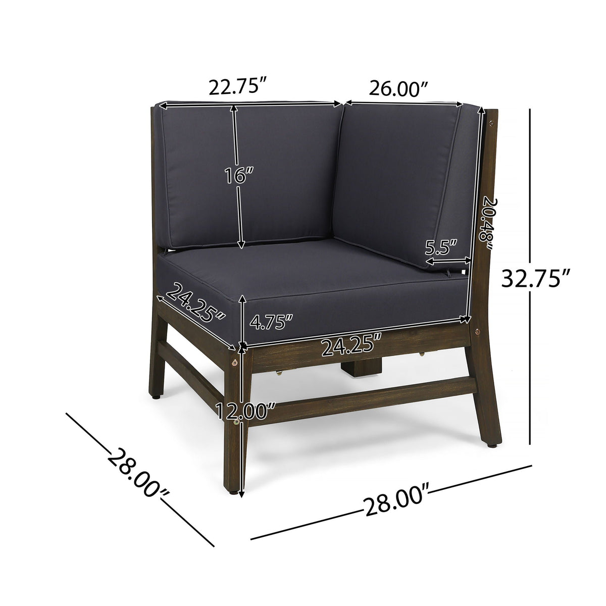 Perla Corner Chair