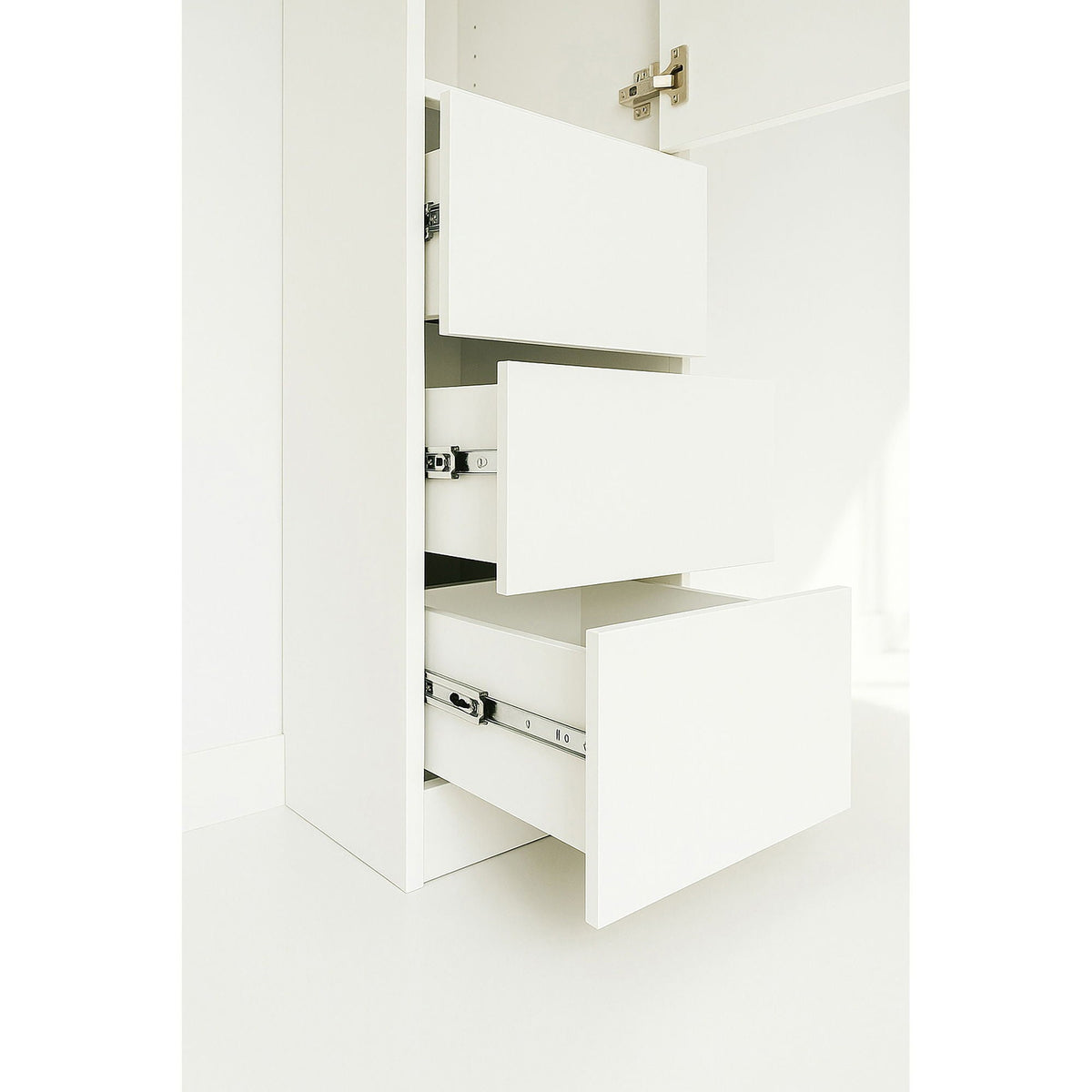 Elise - Modular Closet System With Mirror - White