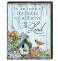 Serve the Lord Wooden Wall Art by D. Gelsinger - Nativity Holiday Décor - 95666B-1813-DG