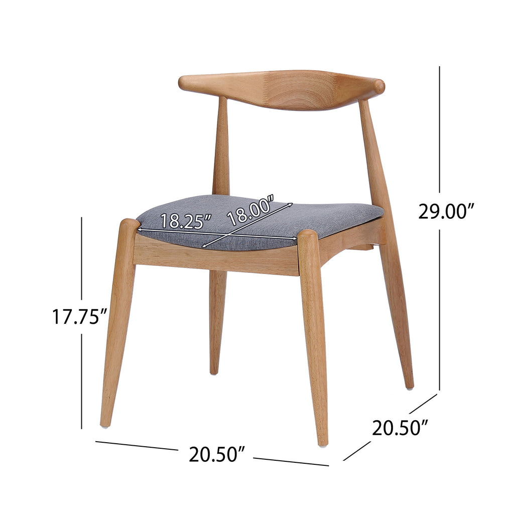 5 Piece Dining Set With Upholstered Chairs