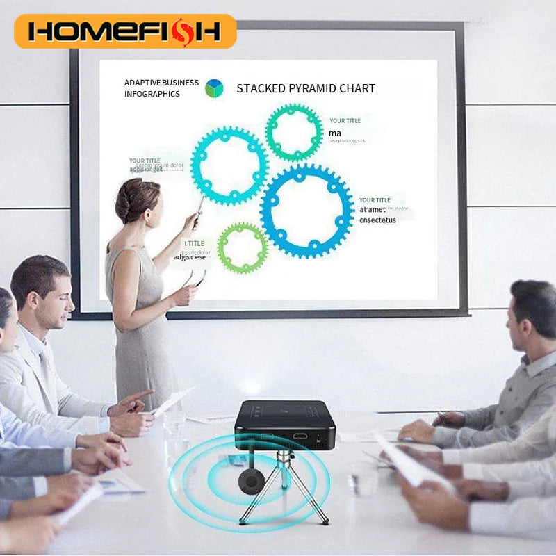 Wireless HD Mirroring Multiple Device Mobile Phoneconnected to TV HD 1080P Projection Computer Ipad WIFI Live Screen Projector
