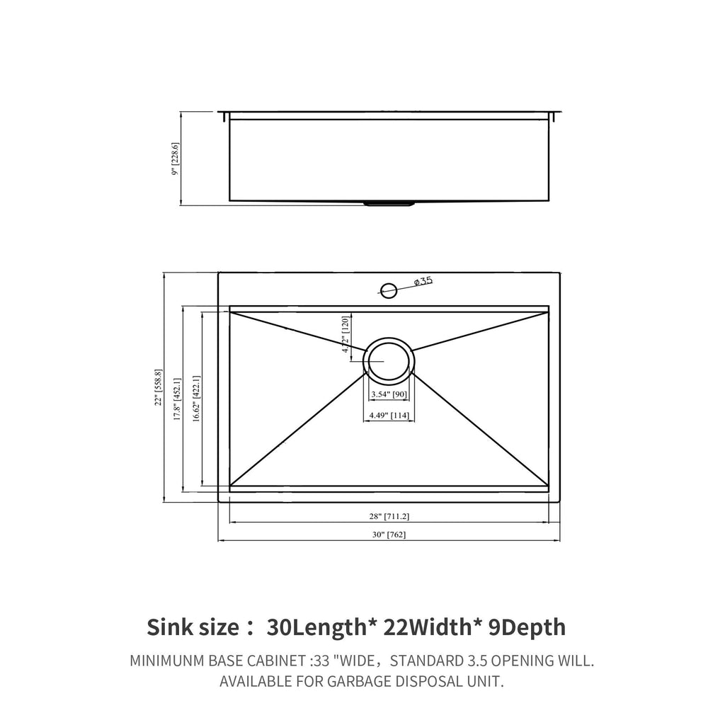 Topmount Stainless Steel Kitchen Sink With Workstation Ledge And Accessories
