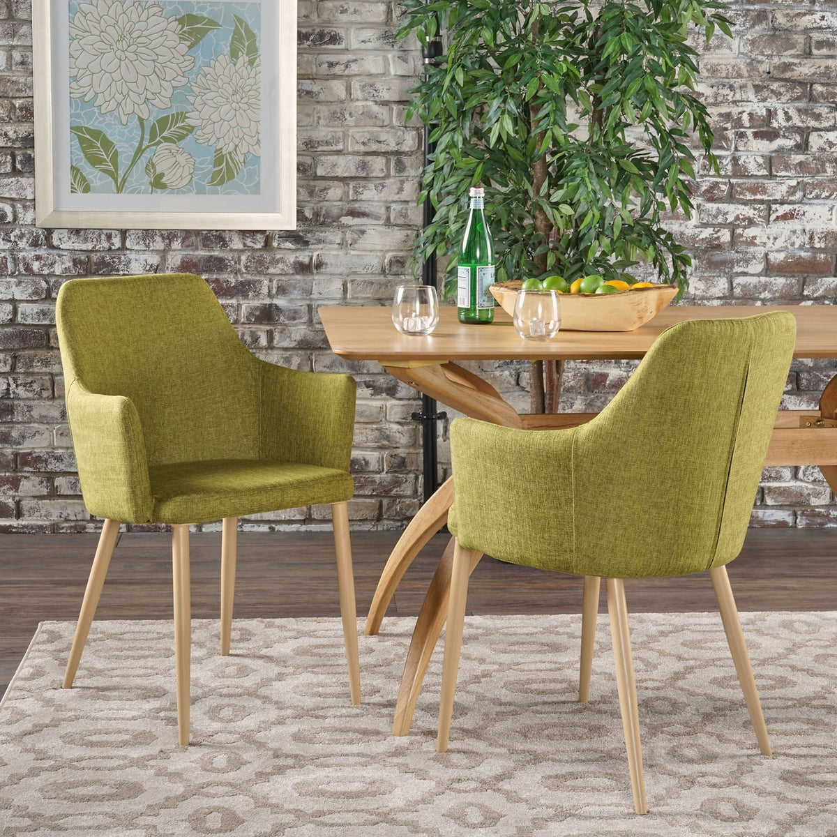 Elegant Dining Chair With Contoured Support