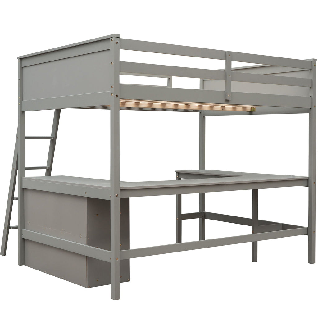 Loft Bed With Shelves With Desk