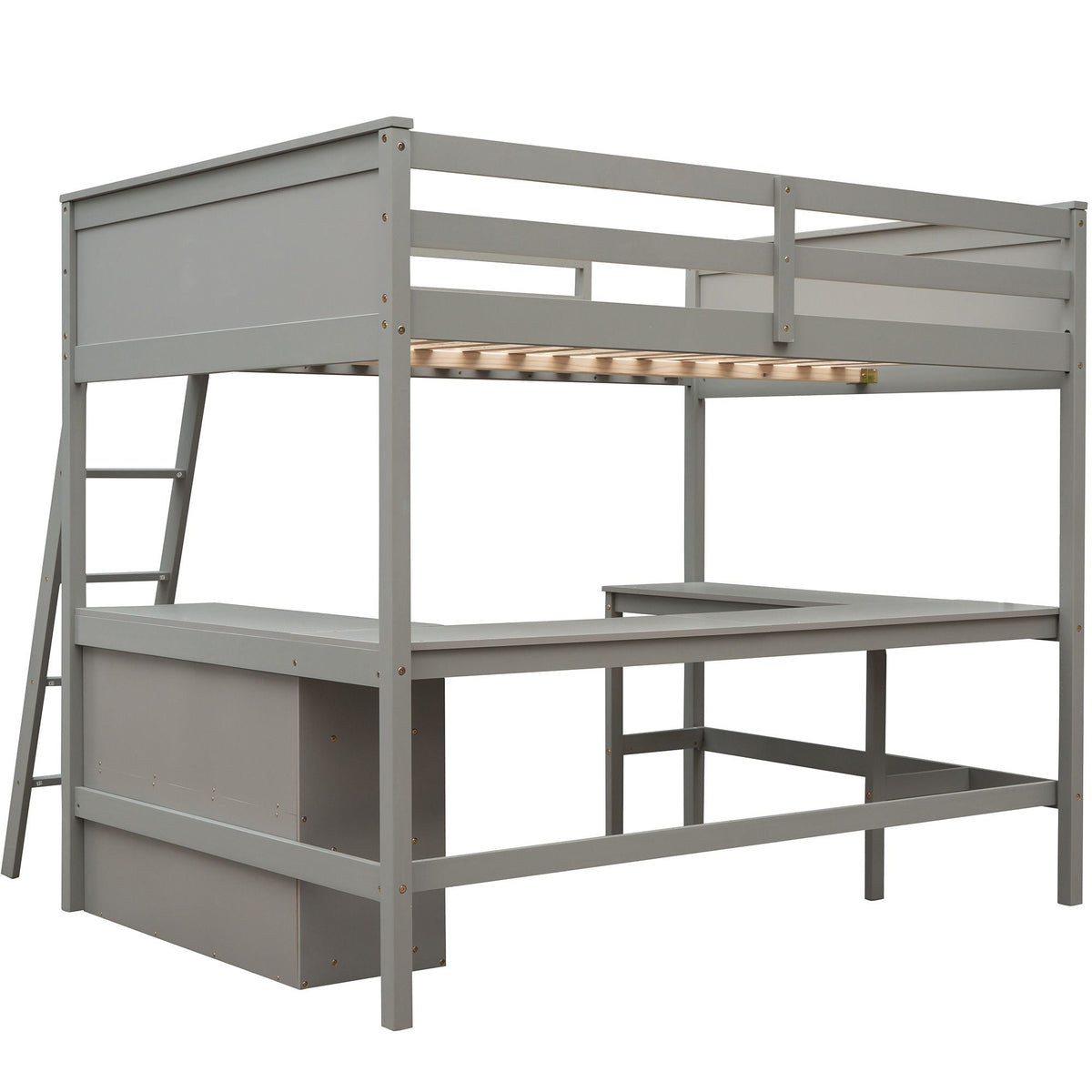Loft Bed With Shelves With Desk