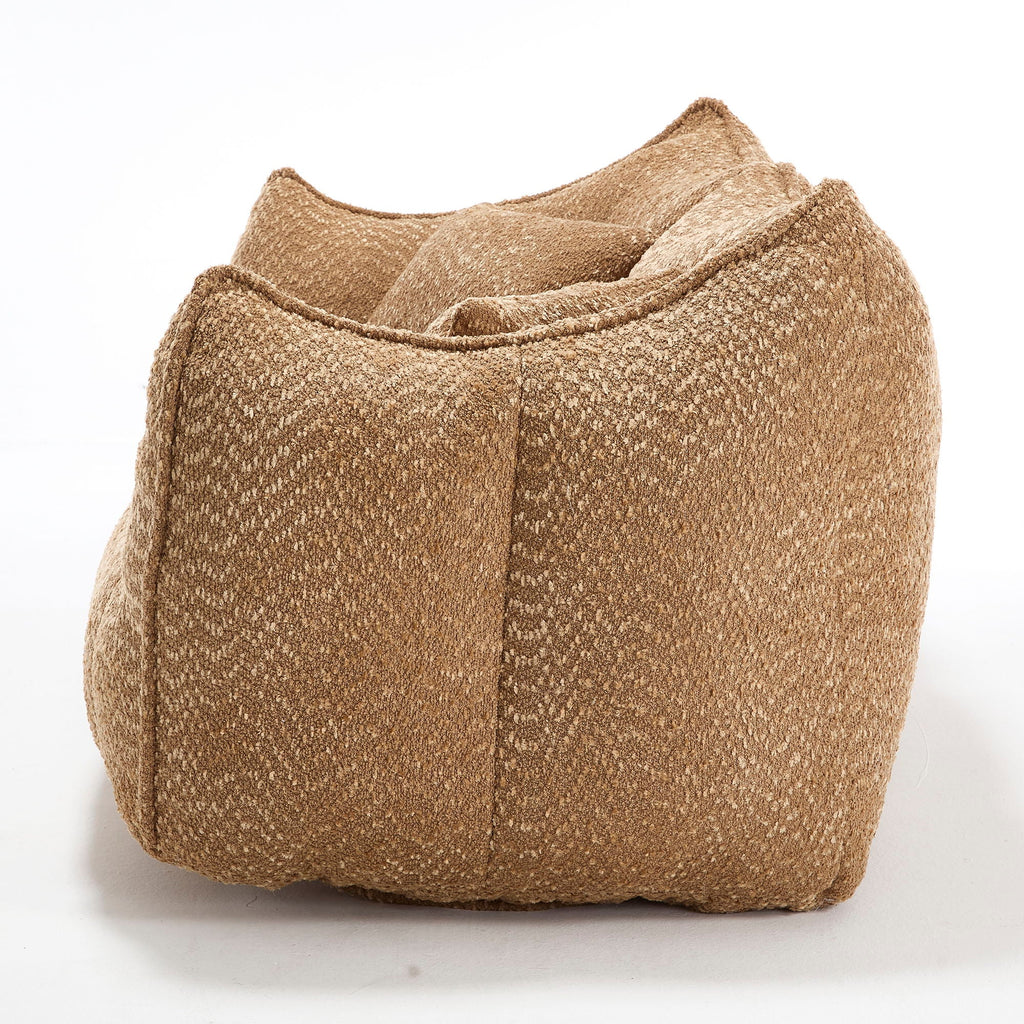 Comfortable Dual Beanbag Chair With High Resilience Foam Core For 2 People