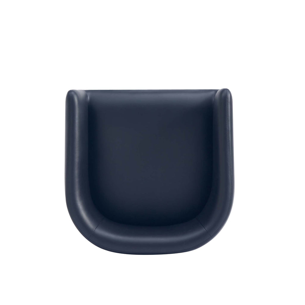 Mid-Century Modern Stool With Steel Base