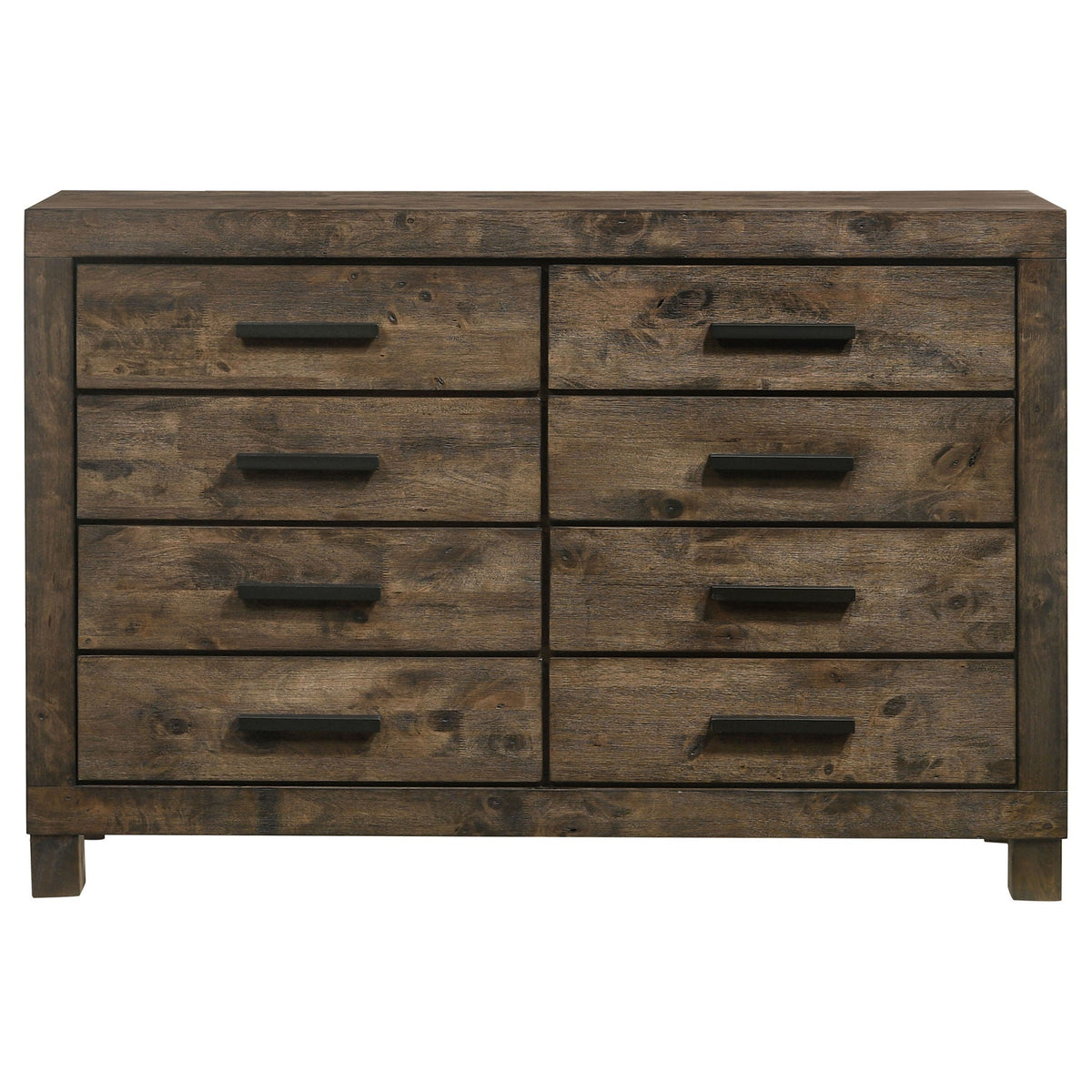 Bren - 8 Drawer Dresser With Pull Handles - Rustic