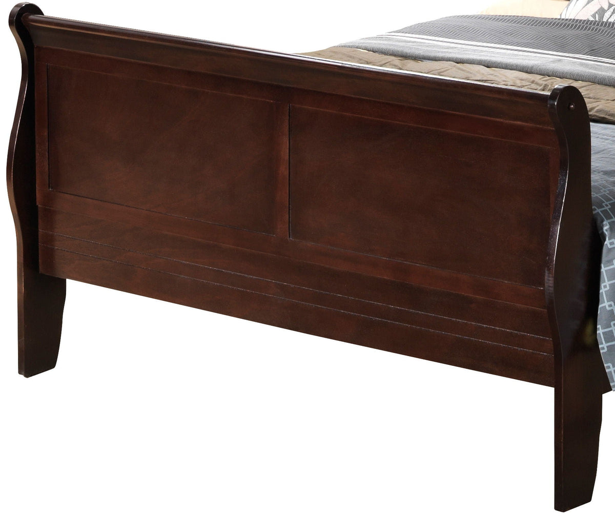 Louis Phillipe - Panel Sleigh Bed