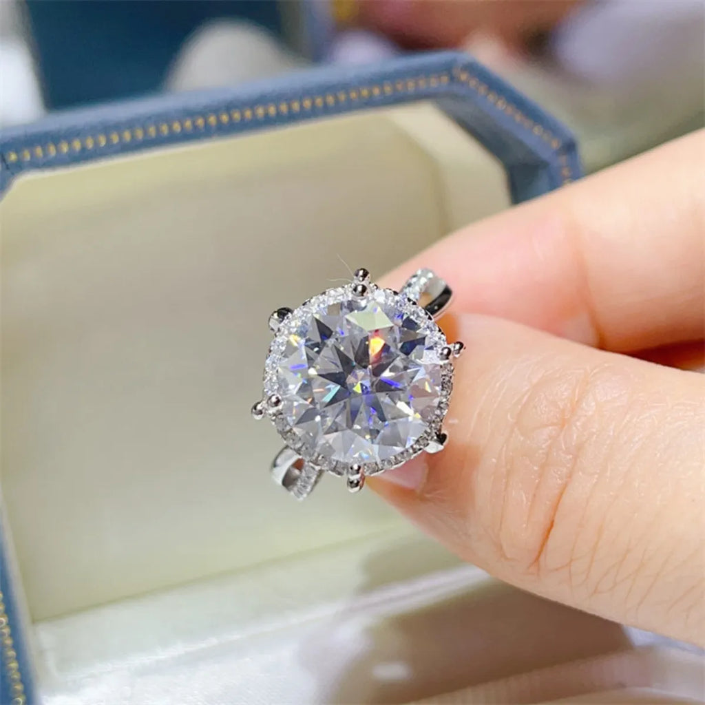 5 Carat Round Cut Sparkala™ Engagement Ring