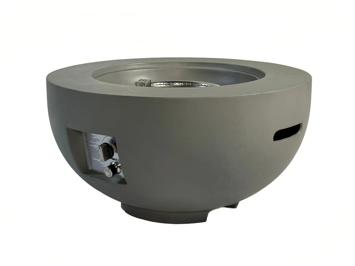 Outdoor Round Propane Fire Pit Table 28-inch, 40,000 BTU
