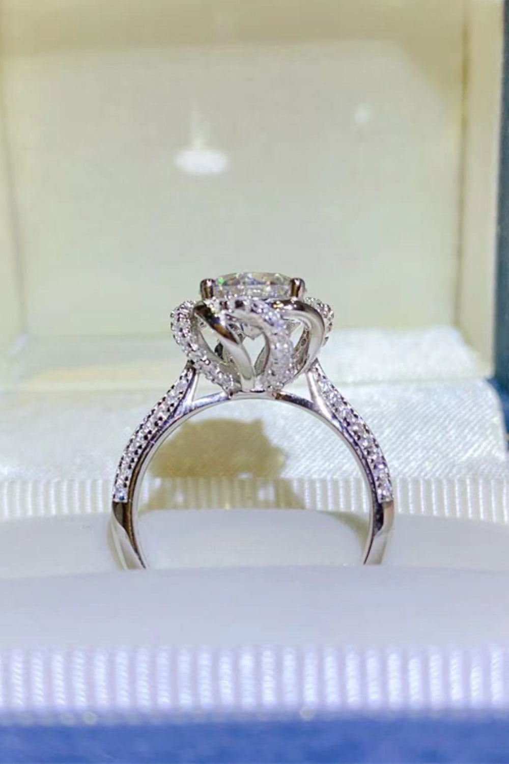 2 Carat Sparkala™ Platinum Over Pure Sterling Silver Ring
