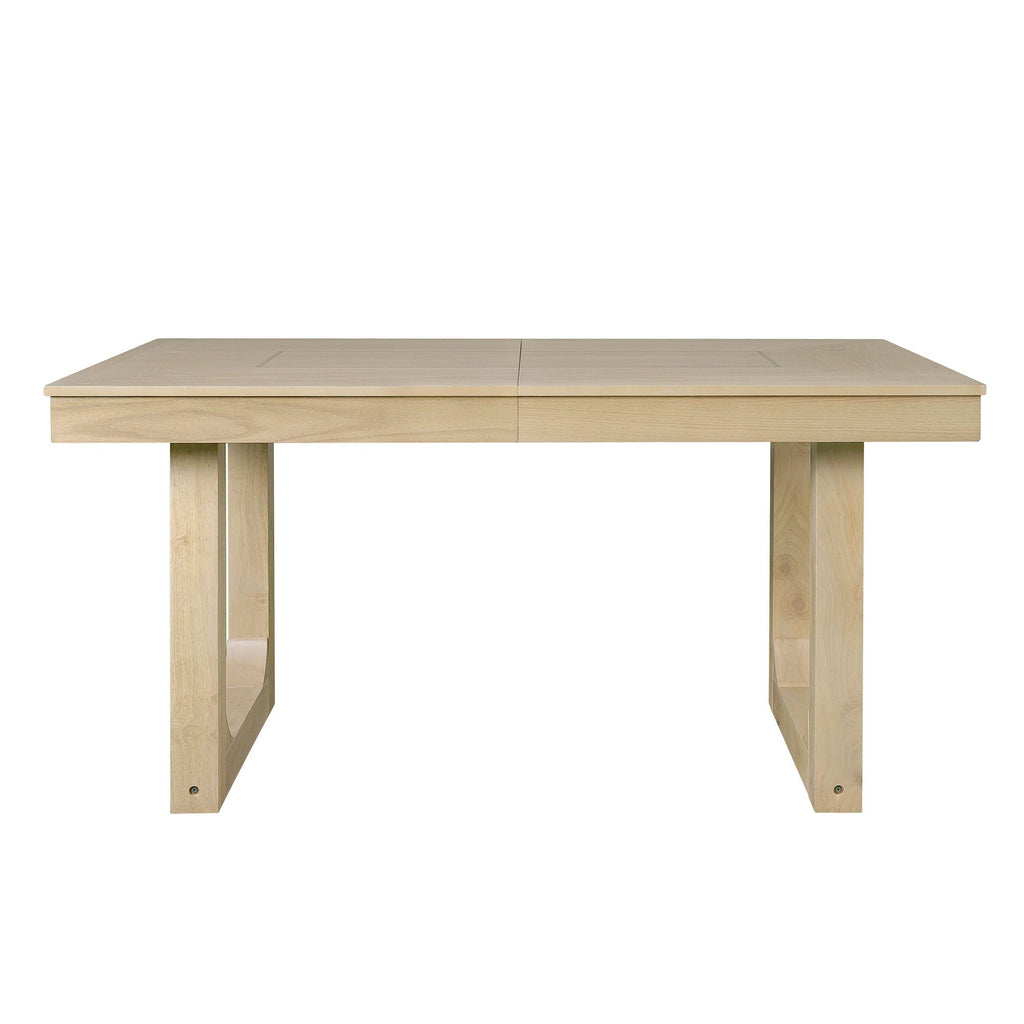 Extendable Dining Set, Farmhouse Extendable Table With Upholstered Chairs