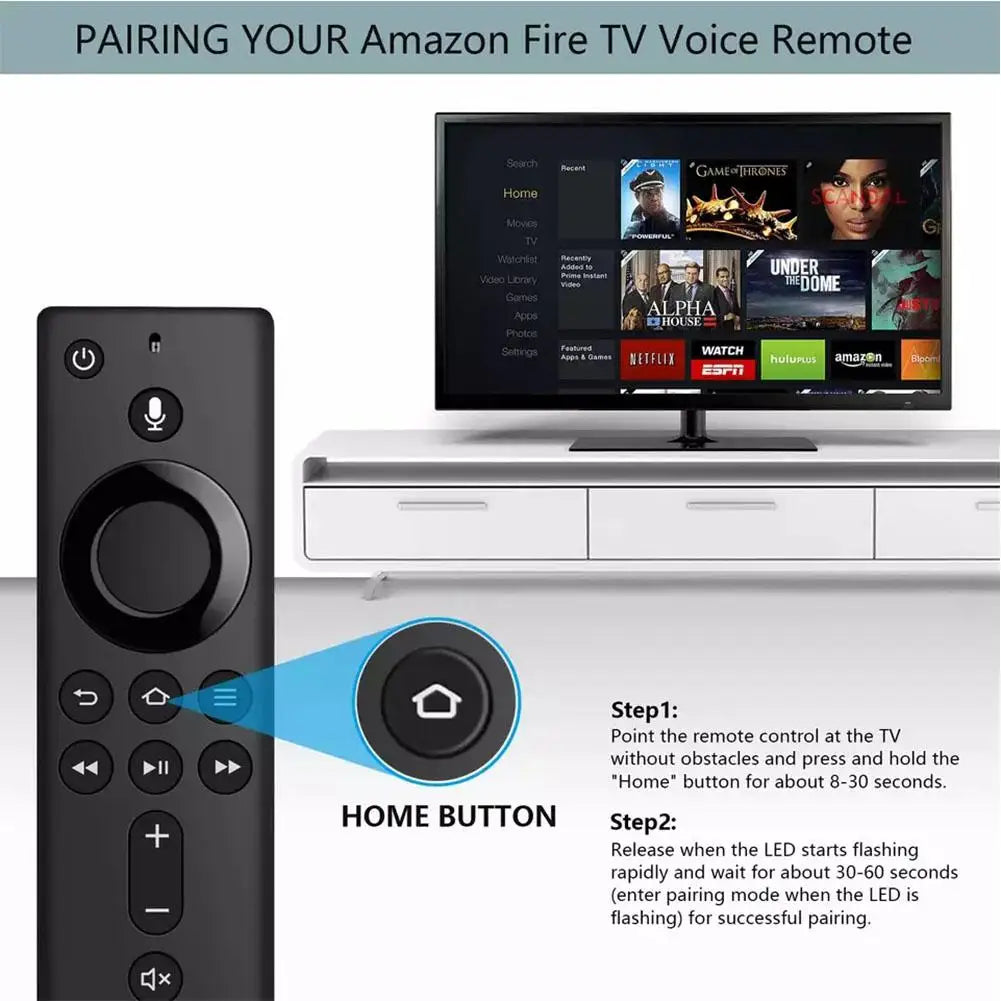 ABS Smart TV Voice TV Stick L5B83H Replacement Remote Control for Amazon 1St 2Nd 3Rd Generation Fire TV Stick Lite/4K