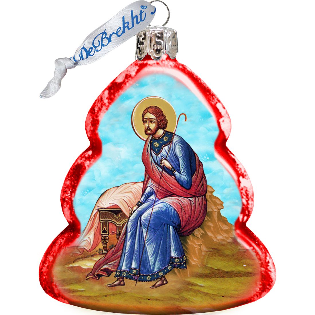Nativity Mercury Glass Ornaments Set of 3 by G. DeBrekht - Nativity Holiday Decor - 770101S3