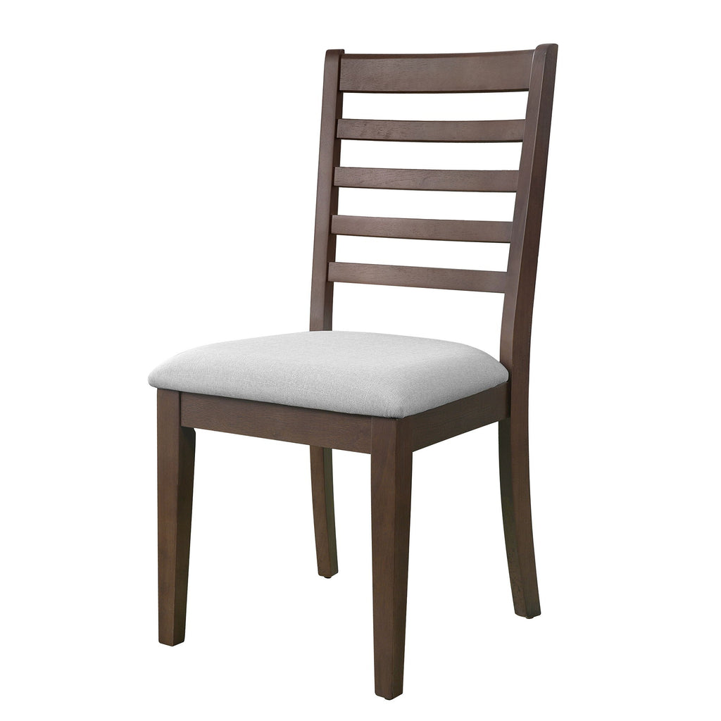 Upholstered Armless Chairs With High Ladder Back