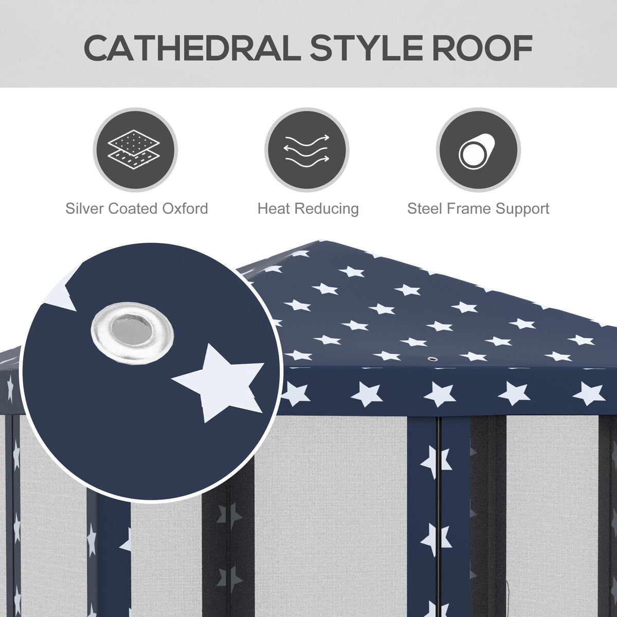Outsunny 10' x 10' Pop Up Canopy Tent with Netting