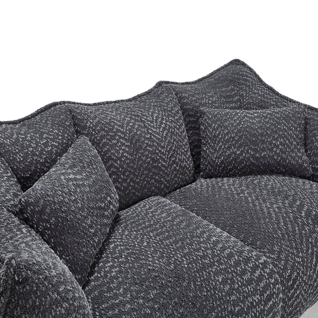 Comfortable Dual Beanbag Chair With High Resilience Foam Core For 2 People