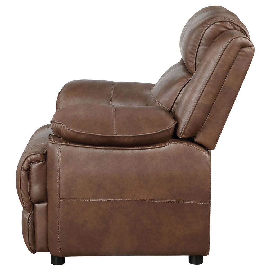 Worthington - Padded Arm Accent Chair - Dark Brown