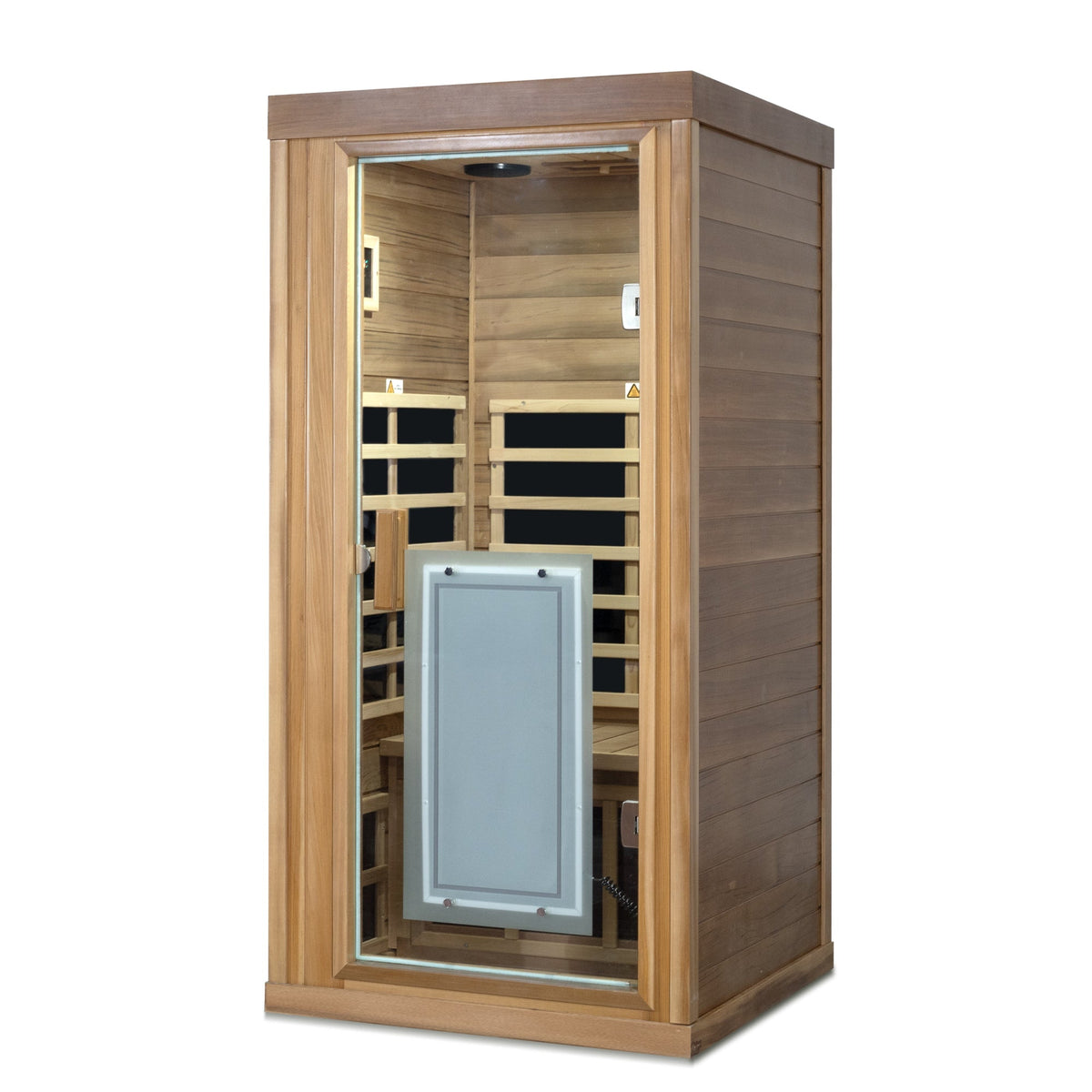 One person Far infrared red cedar standard indoor sauna room (Front & Rear & Left & Right)