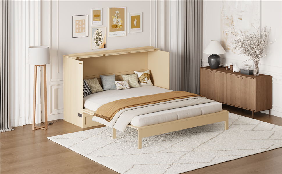 Murphy Bed With Large Drawers