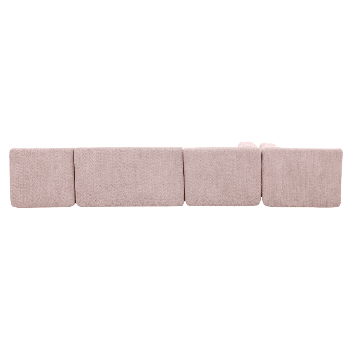 Upholstered Sofa Free Combined Sofa Couch With 2 Chaise Lounge And Five Back Pillows For Living Room