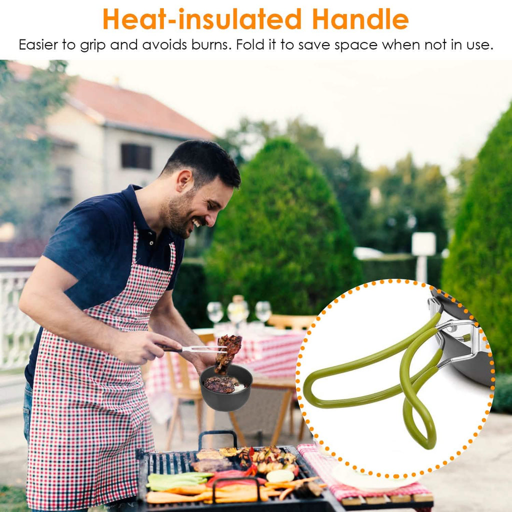 8-Piece: Camping Cooking Ware Set