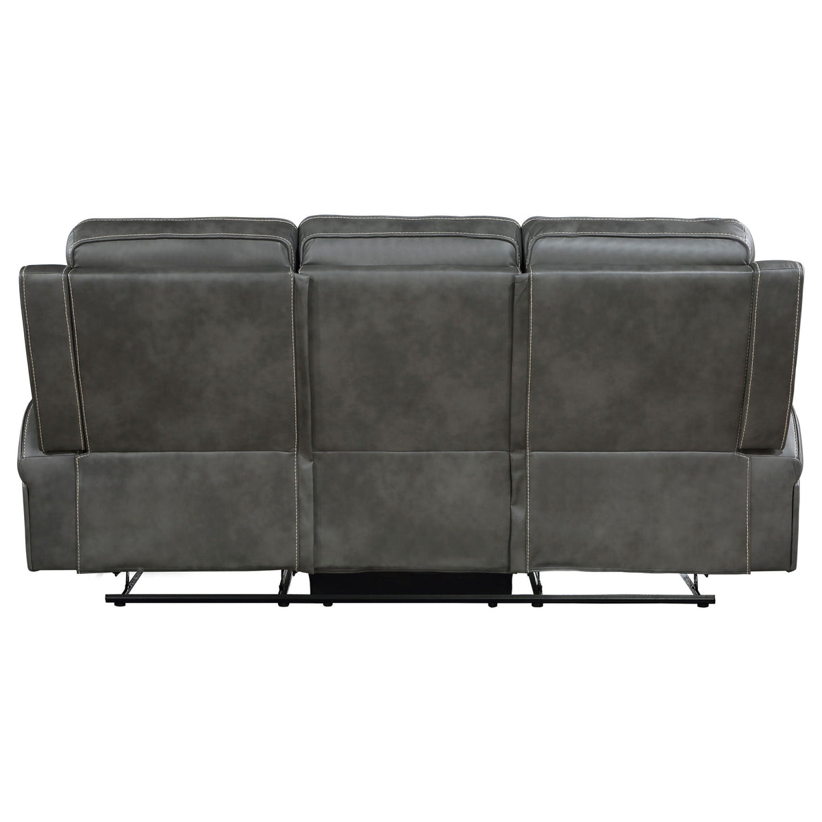 Forrest - Motion Reclining Sofa Comfort With Elegant Tufting And Wide Track Arms - Gray
